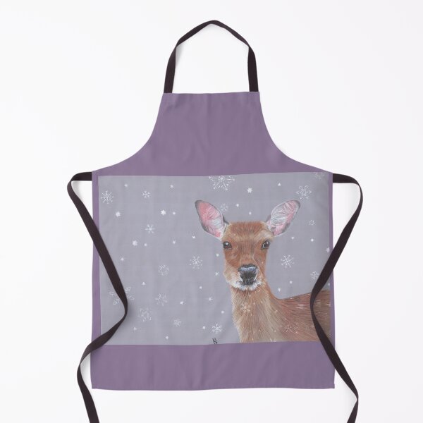 Item preview, Deer in snow designed and sold by Heidi-Fine-Art.