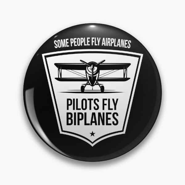 Item preview, Biplane Shirt - Some People Fly Airplanes Pilots Fly Biplanes designed and sold by stearman.