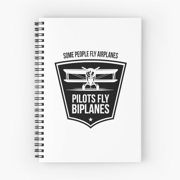 Item preview, Biplane Shirt - Some People Fly Airplanes Pilots Fly Biplanes designed and sold by stearman.