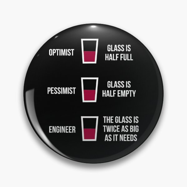 Item preview, Engineer Glass Half Full Funny Engineering Joke T-Shirt designed and sold by NielsenLandry.