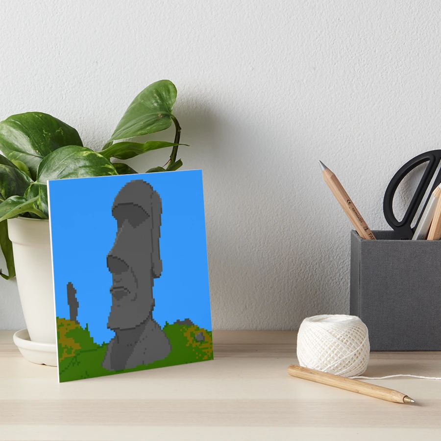 Moai BFFR Sticker | Art Board Print