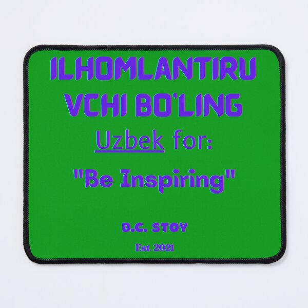 Item preview, Be Inspiring (Uzbek Edition) designed and sold by dcstoy2u-SHOP.