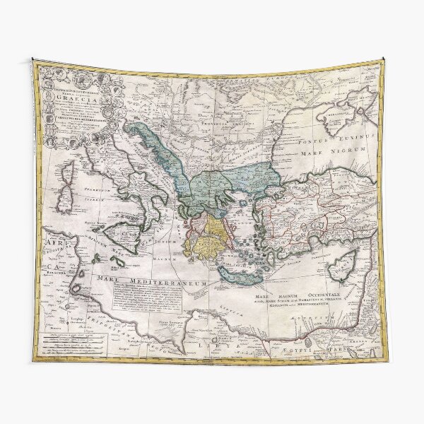 "Map Of Ancient Greece And The Eastern Mediterranean By Heirs Homann ...