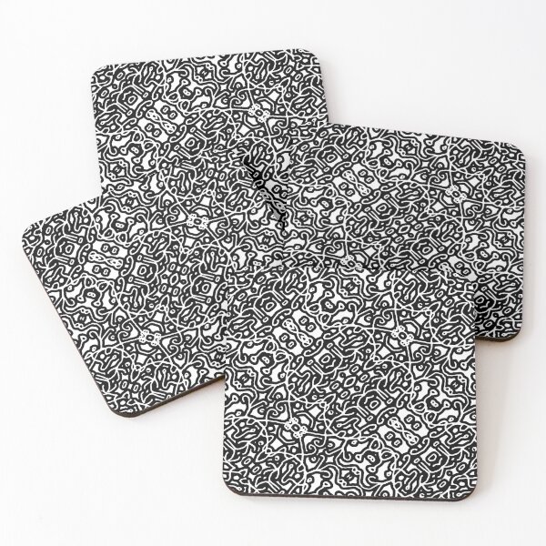 Item preview, Ethnic Black and White Pattern designed and sold by DFLC Prints.