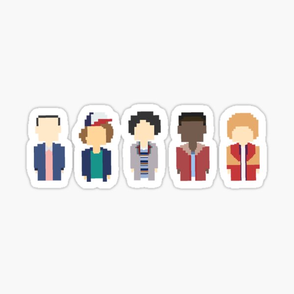 Stranger Things Pixel Sticker