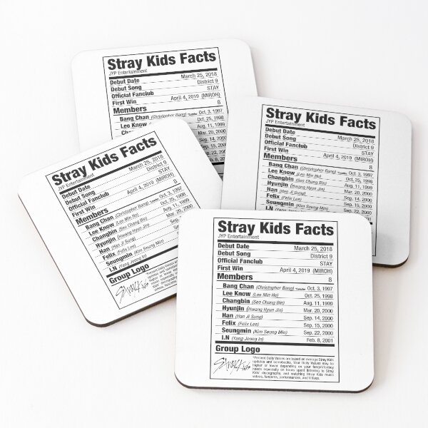 Item preview, Stray Kids Kpop Nutritional Facts designed and sold by skeletonvenus.