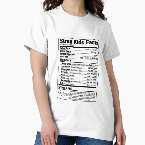 Item preview, Stray Kids Kpop Nutritional Facts designed and sold by skeletonvenus.