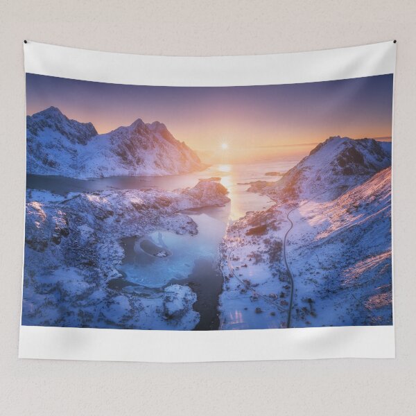 Item preview, Lofoten Islands Norway Sunrise designed and sold by RegaloRepublic.