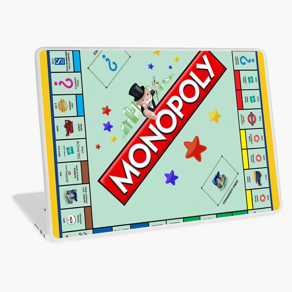 Monopoly Board Game Classic Laptop Skin for Sale by JamesLeoBrooks