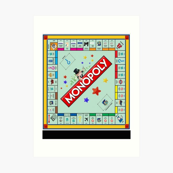 Monopoly Board Game Classic Art Print for Sale by JamesLeoBrooks