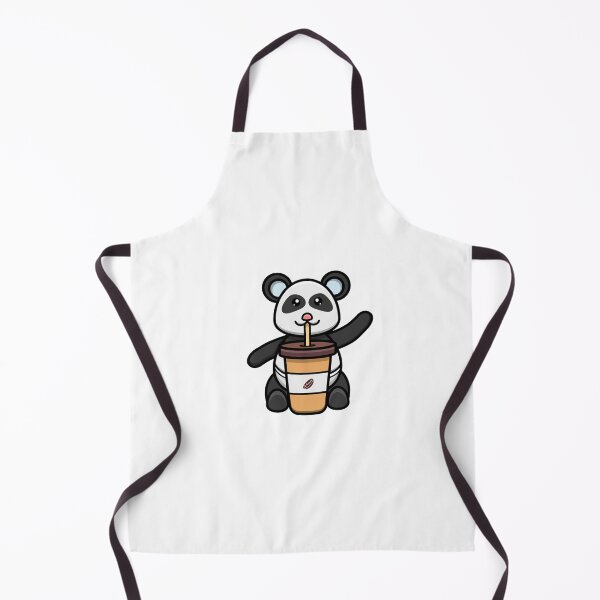 Item preview, Sticker and Label Of Cute Baby Panda With Coffee. designed and sold by tedykurniawan12.