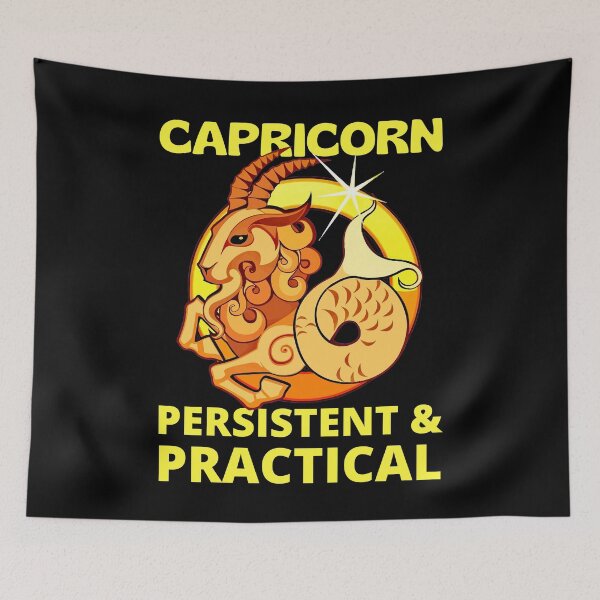 Item preview, Capricorn Horned Goat Zodiac Sign Earth Element Astrology designed and sold by RGRamsey.