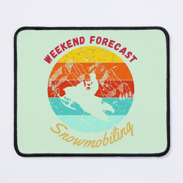 Item preview, snowmobile weekend forecast winter sports loving vintage motor  designed and sold by Linizarti-casely Store.