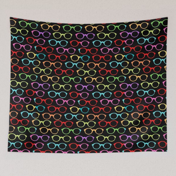 Item preview, Colorful Hipster Eyeglasses Pattern Cute And Beautiful Eyeglasses Pattern designed and sold by SeemDev786.