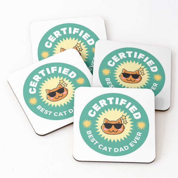 Item preview, Certified Best Cat Dad Ever | Cute Dad Saying designed and sold by mschubbybunny.