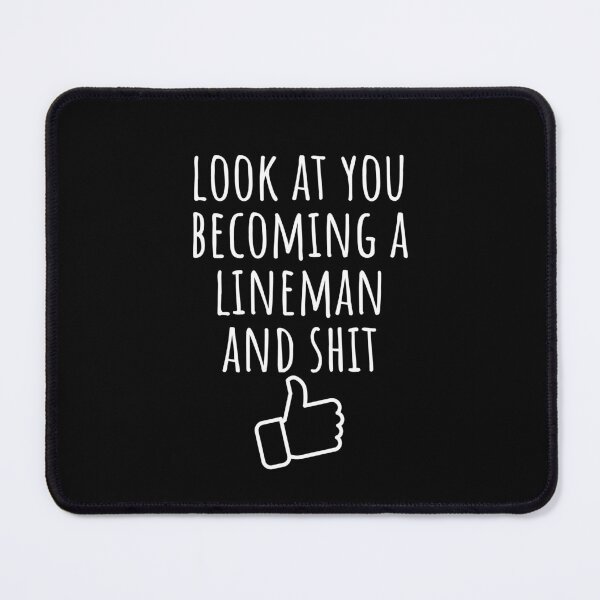Item preview, lineman designed and sold by Realpeoplegift.