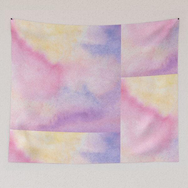 Item preview, Pink and blue water colour sky  designed and sold by maaanuu.