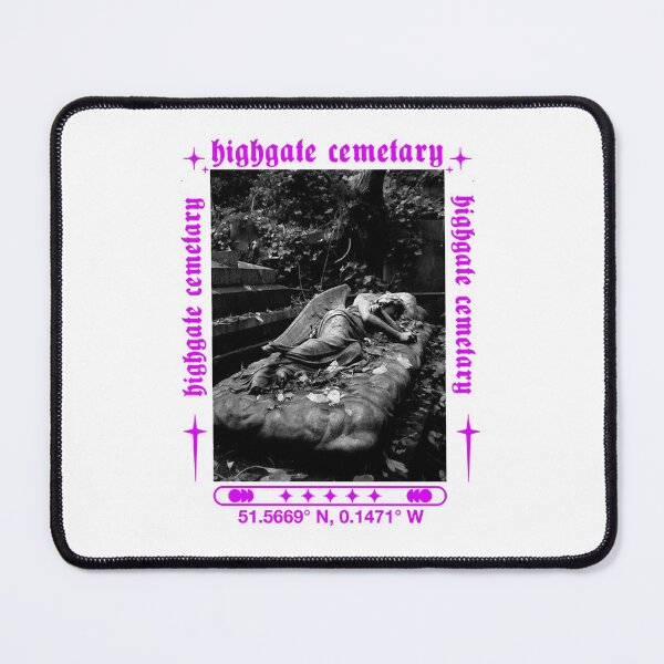 Item preview, Natural Beauty Cemetery Gravestone Death Film Highgate Cemetary Retro Wave designed and sold by ElbertPineapple.