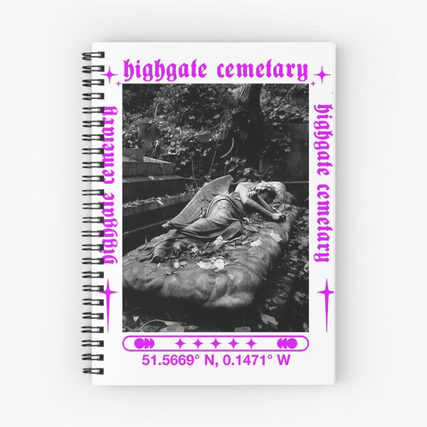 Item preview, Natural Beauty Cemetery Gravestone Death Film Highgate Cemetary Retro Wave designed and sold by ElbertPineapple.