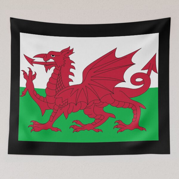 Item preview, Welsh Flag designed and sold by TinaJostDesigns.