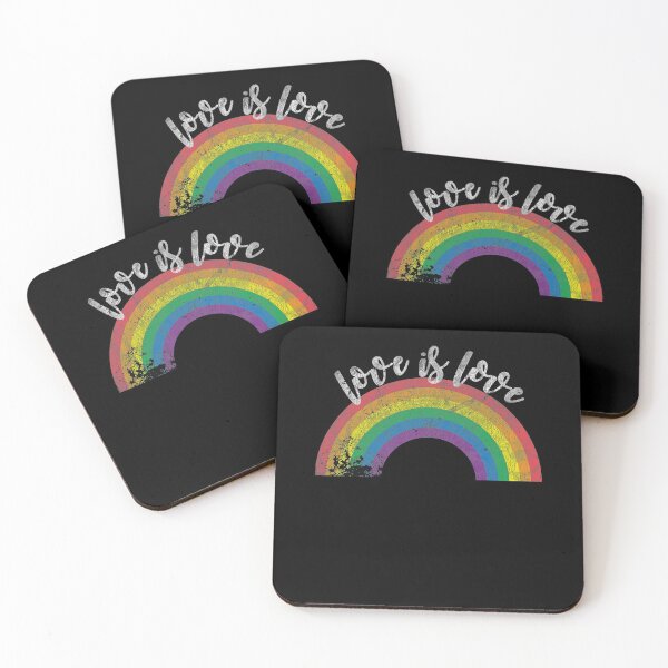 Item preview, Gay Pride Vintage Rainbow LGBT Love Is Love T-Shirt designed and sold by NielsenLandry.