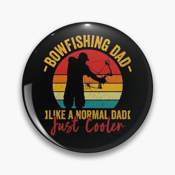 Item preview, Bowfishing dad like a normal dad just cooler vintage design bow fishing style designed and sold by QUEEN-WIVER.