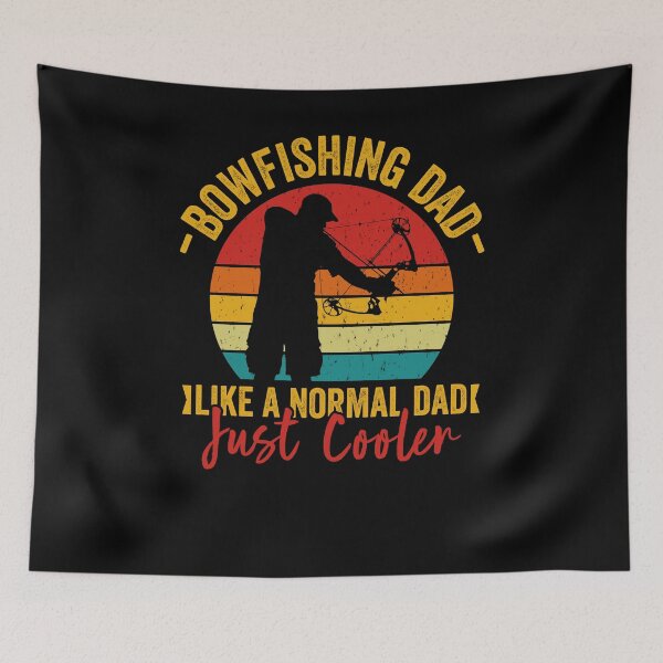 Item preview, Bowfishing dad like a normal dad just cooler vintage design bow fishing style  designed and sold by QUEEN-WIVER.