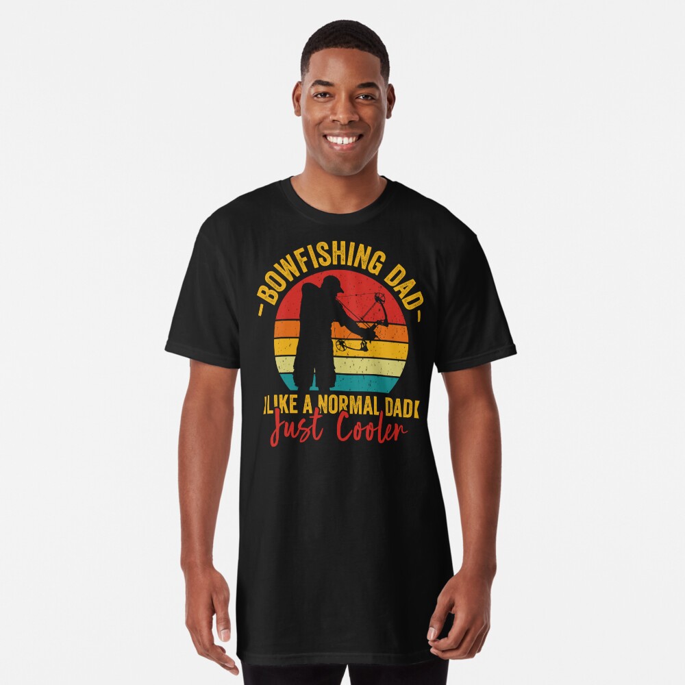 Bowfishing dad like a normal dad just cooler vintage design bow