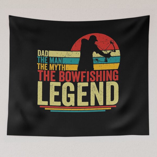 Item preview,  Dad The Bowfishing Legend cooler vintage design bow fishing style  designed and sold by QUEEN-WIVER.