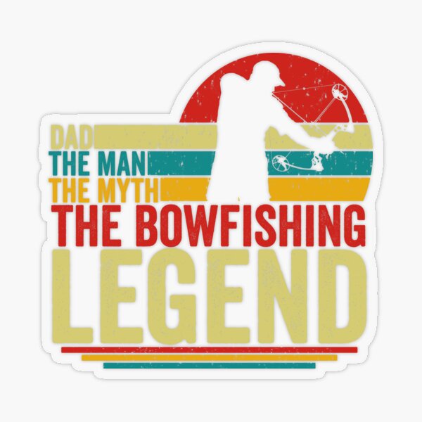Bowfishing dad like a normal dad just cooler vintage design bow