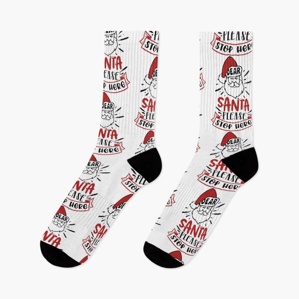 Item preview, dear santa please stop here christmas   designed and sold by DamionAndy.