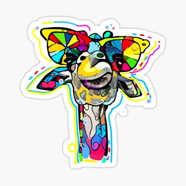 GIRAFE POP ART Sticker