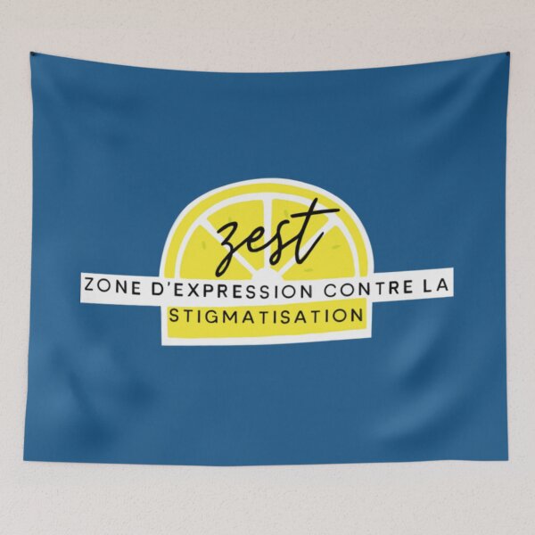 Item preview, ZEST (Zone of Expression against STigma), blue background designed and sold by MentaLee.
