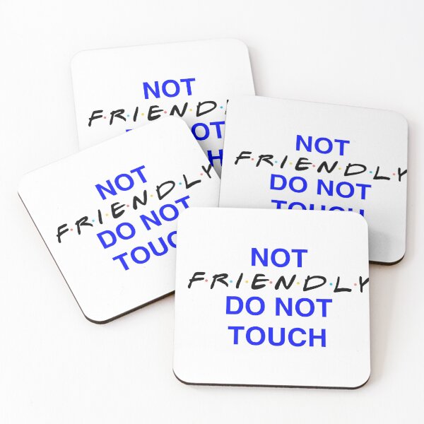 Item preview, Blue Friends Style Not friendly do not touch - Introvert Reclusive Solitary Friends designed and sold by andrei49387.