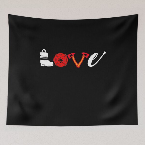 Item preview, Pride Work Funny Love Firefighter Fireman Boots Hose Axe Badge designed and sold by CHTankdesign.