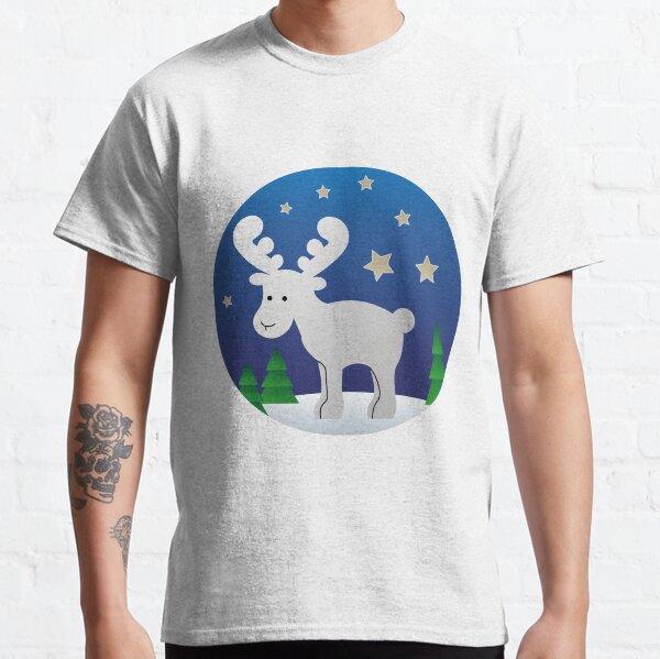 white moose Classic T-Shirt