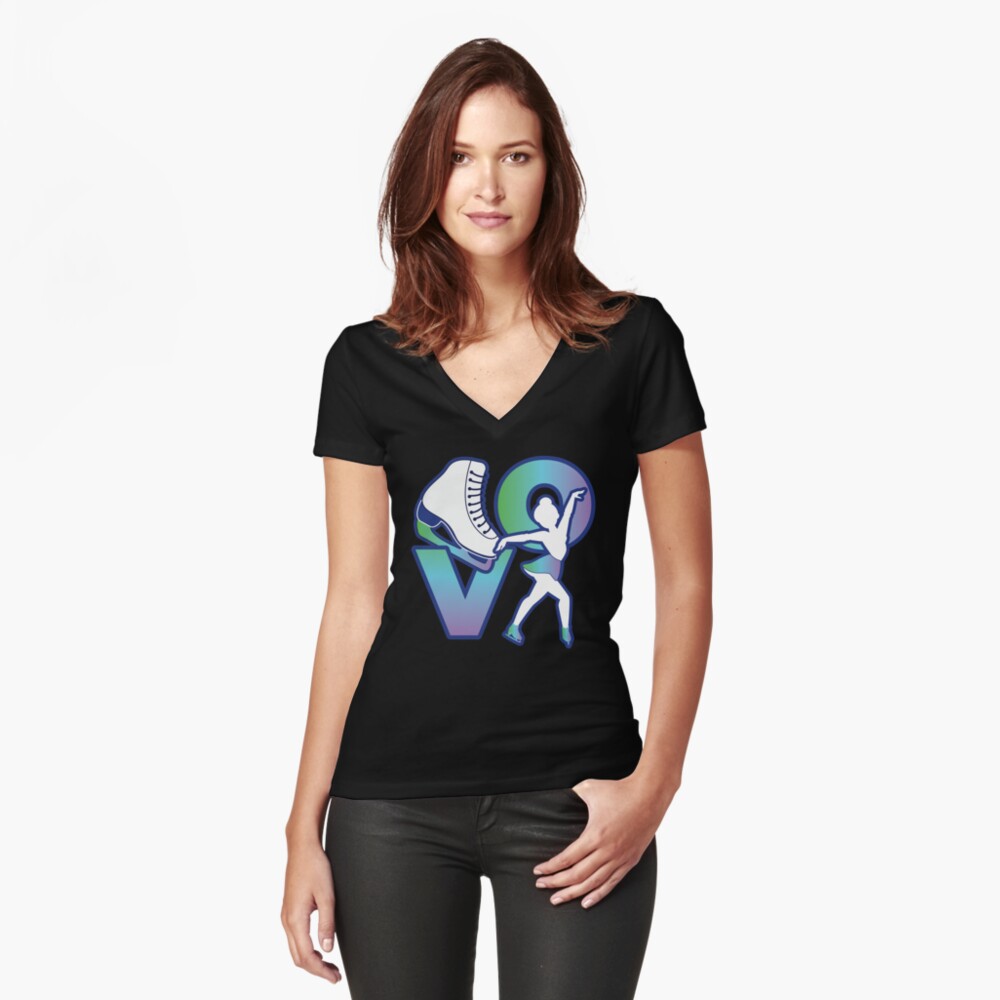 Item preview, Fitted V-Neck T-Shirt designed and sold by mooon85.
