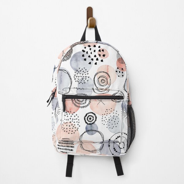 Item preview, Watercolour Circles | Coral and Grey Palette designed and sold by RebeccaFlaherty.