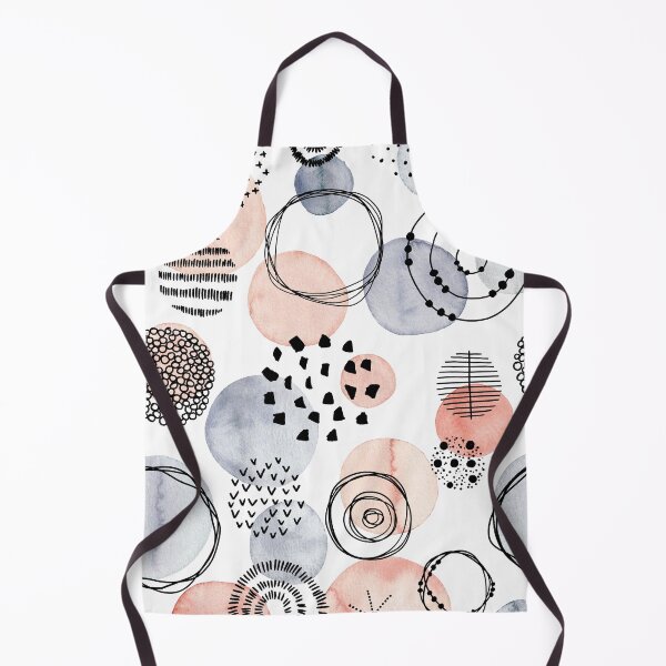 Item preview, Watercolour Circles | Coral and Grey Palette designed and sold by RebeccaFlaherty.