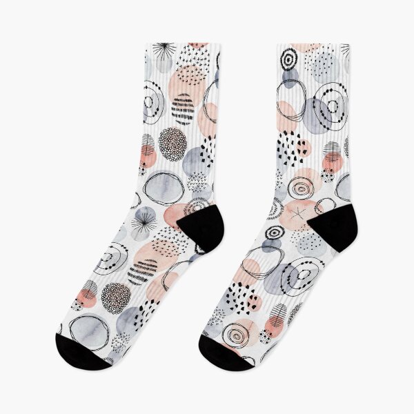 Item preview, Watercolour Circles | Coral and Grey Palette designed and sold by RebeccaFlaherty.