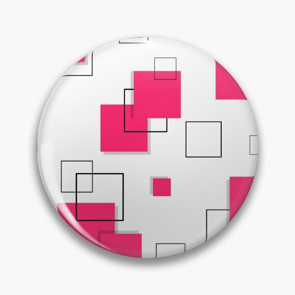 Item preview, Geometric Square pink and black Art designed and sold by Tshirtstory.