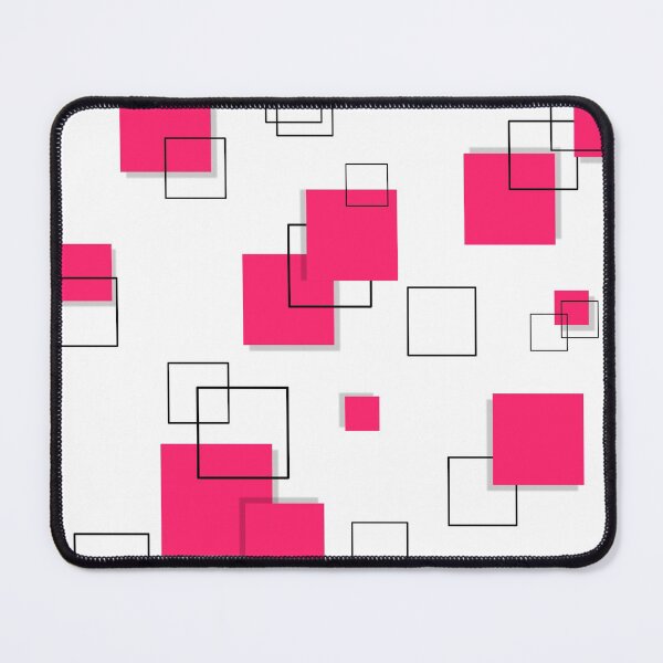 Item preview, Geometric Square pink and black Art designed and sold by Tshirtstory.