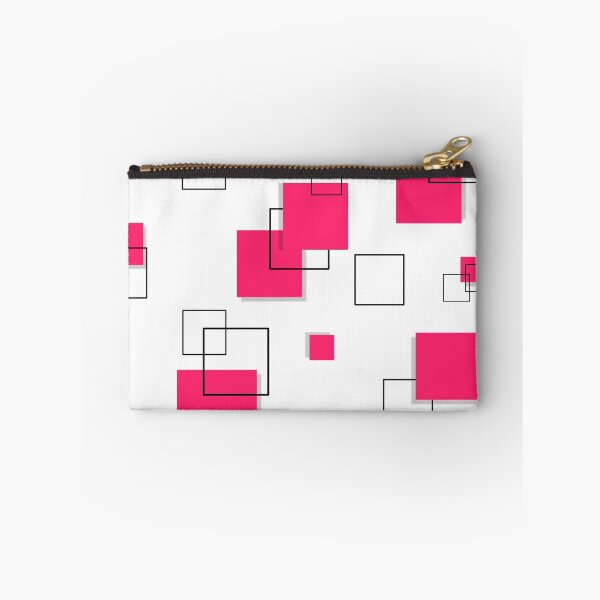 Item preview, Geometric Square pink and black Art designed and sold by Tshirtstory.