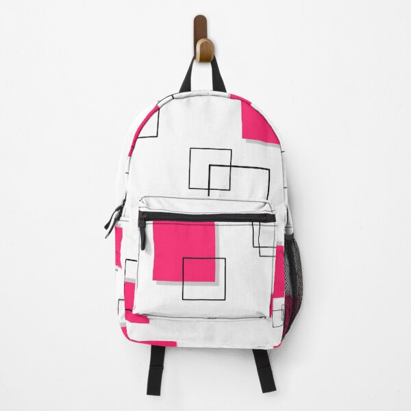 Item preview, Geometric Square pink and black Art designed and sold by Tshirtstory.