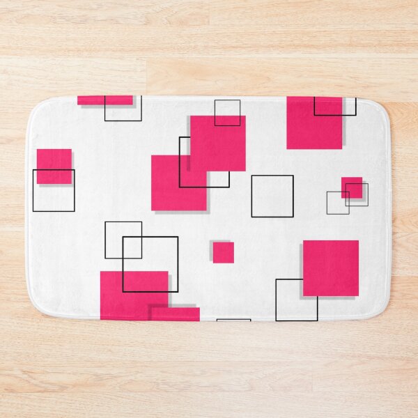 Item preview, Geometric Square pink and black Art designed and sold by Tshirtstory.