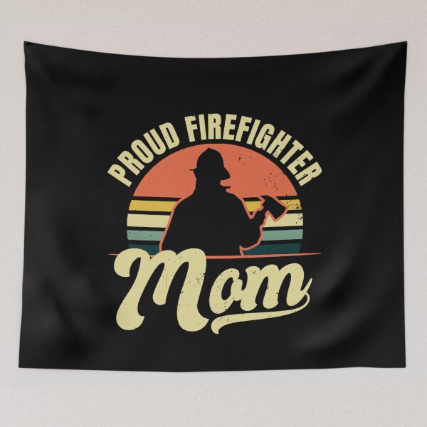 Item preview, Pride Work Proud Firefighter Mom Design Vintage Retro Gift designed and sold by UTVankdesign.