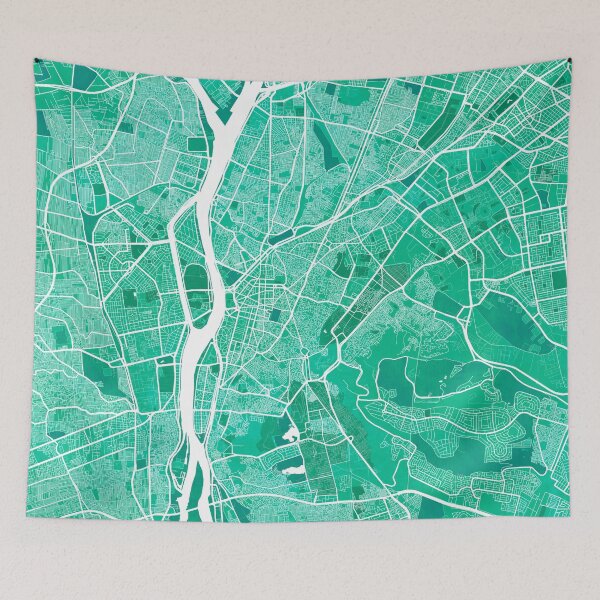 Item preview, Cairo City Map of Egypt - Watercolor designed and sold by deMAP.