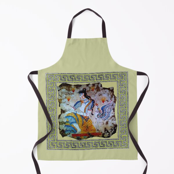 Item preview, GREEK : Vintage 1600 B.C. Saffron Princess Frieze Print designed and sold by posterbobs.
