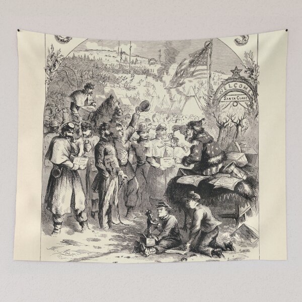 Item preview, Santa Claus in Camp, 1863, Christmas designed and sold by Lady-Frost.
