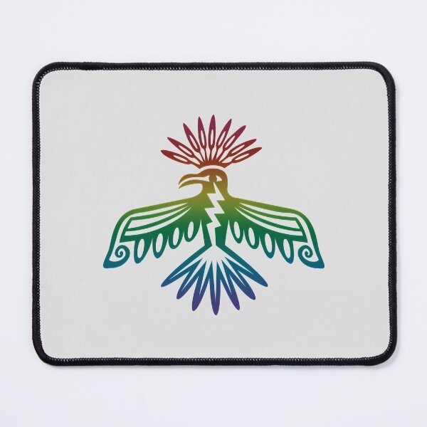 Item preview, Rainbow Thunderbird, Mythology, Native American, North America, Totem, Spirit, Animal, Legendary Bird, Feathers, Firebird designed and sold by nitty-gritty.